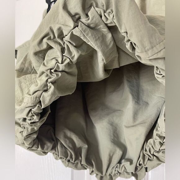 Honey & Sparkle Big Girls Bubble Nylon Sage Skirt size M - Picture 5 of 7